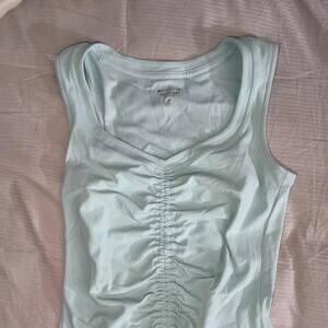 Athleta turquoise green scrunch tank